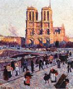 Maximilien Luce The Quai Saint-Michel and Notre-Dame painting